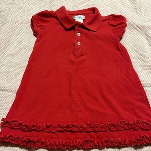 Ralph Lauren Red Polo Dress 18 Months EUC